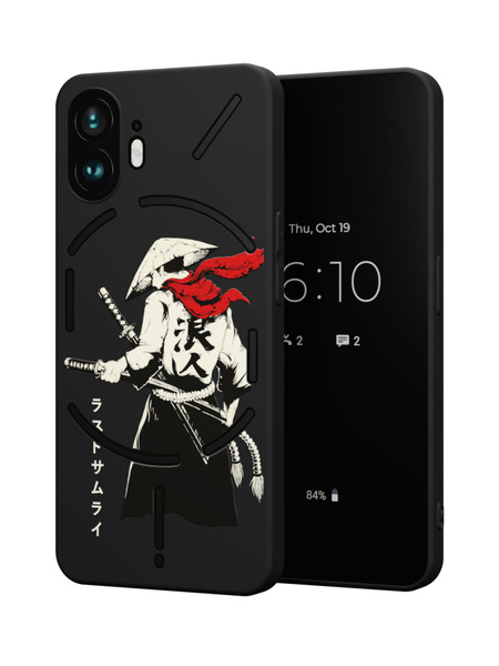 Силиконовый чехол Mcover для Nothing Phone 2 (Насинг Фон 2), Самурай ...