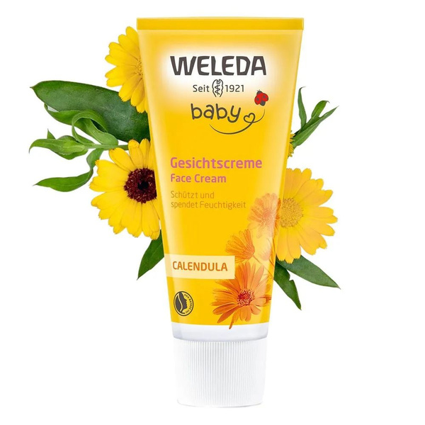 Weleda Детский защитный крем для гиперчувствительной кожи лица с ...