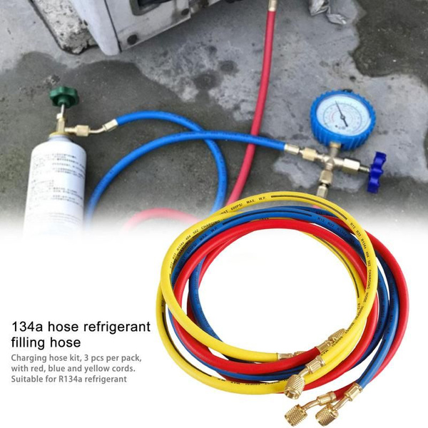 3Pcs 60" R134A R410a 1/4" Труба Для Заправки Фреоном Кондиционера ...