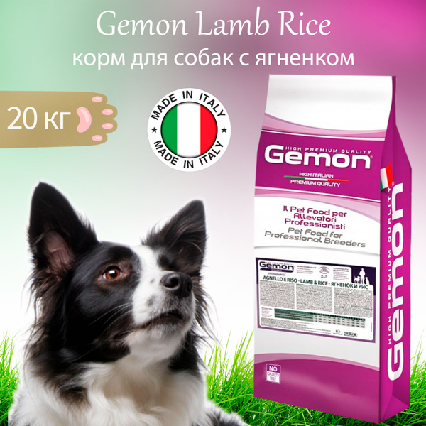 Gemon Dog Lamb Rice 20 кг сухой корм для собак, ягненок и рис - купить ...