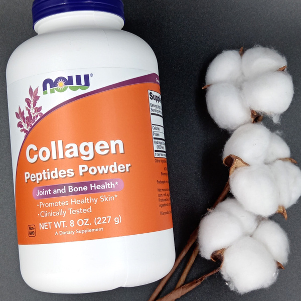 NOW Collagen Peptides Powder (227 грамм) - Нау Пептиды коллагена в ...