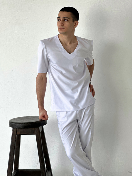 Медицинский костюм мужской MedLabel / хирургический костюм / спецодежда ...