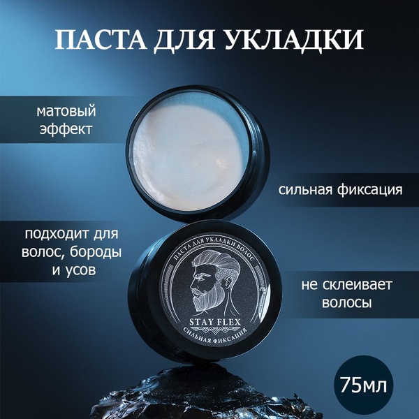 Borodatos Матовая паста для укладки волос сильная фиксация - купить с ...