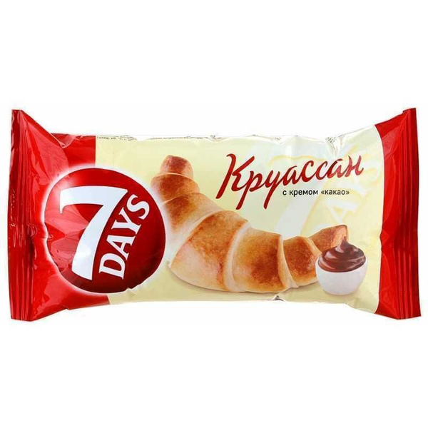 7 DAYS, 65г. - 7шт. Какао, круассаны миди - купить с доставкой по ...
