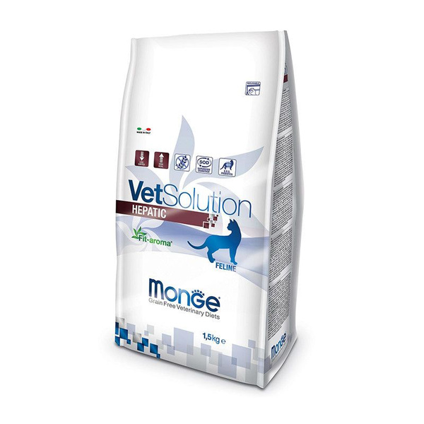 Monge VetSolution Cat Hepatic диета для кошек Гепатик 1,5 кг купить на ...