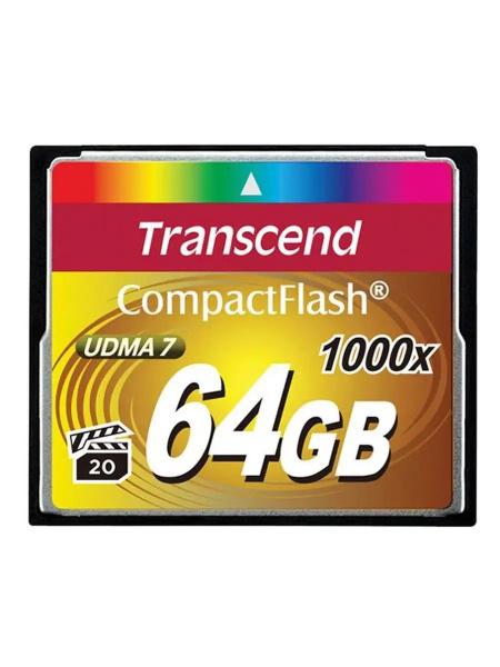 Карта памяти Compact flash CF Transcend 64GB 1000x UDMA7 TS64GCF1000 ...
