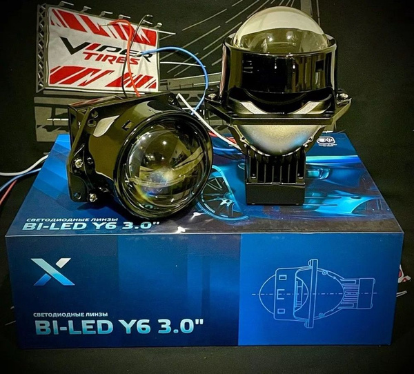 Характеристики Cветодиодные линзы 2 чипа BI-LED Dixel Y6 55W 5000K ...