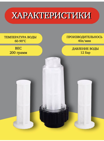 Фильтр для бытовой мойки высокого давления Karcher / керхер - купить в ...