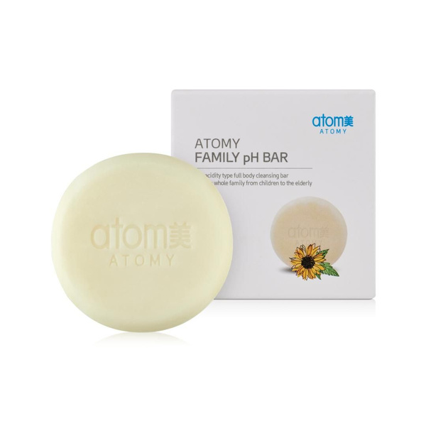Мыло низкокислотное Atomy Family pH bar 1 шт 100гр - купить с доставкой ...