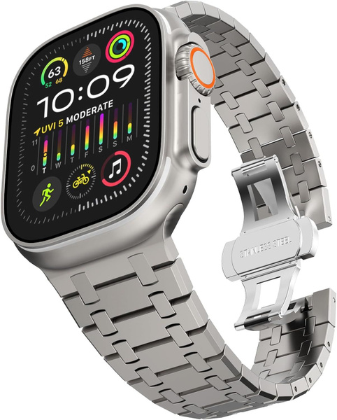 Ремешок для Apple Watch Ultra/Ultra2 49mm, изготовлен из нержавеющей ...