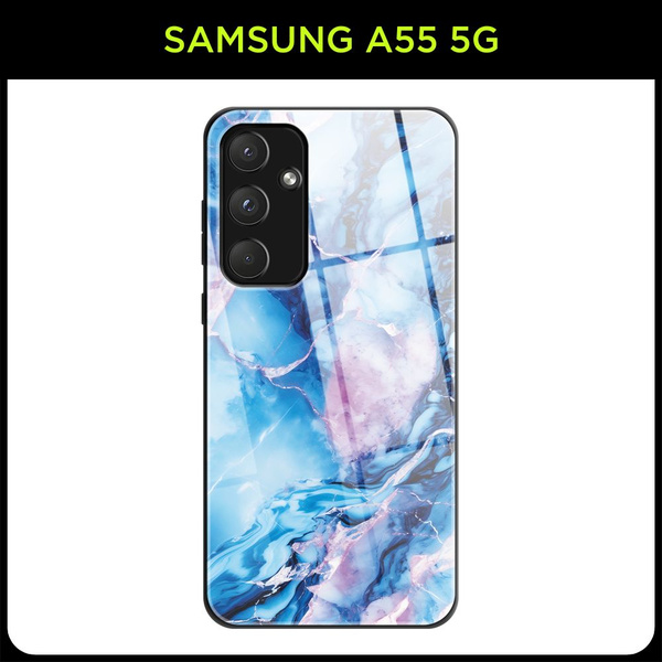 Стеклянный чехол на Samsung Galaxy A55 5G / Самсунг А55 5G с принтом ...