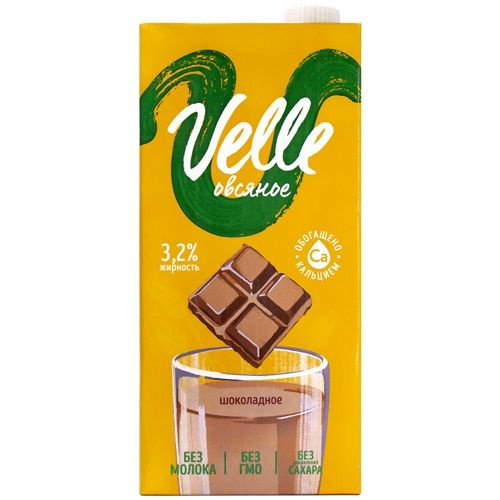 Напиток овсяный с шоколадом Velle, 1л - купить с доставкой по выгодным ...