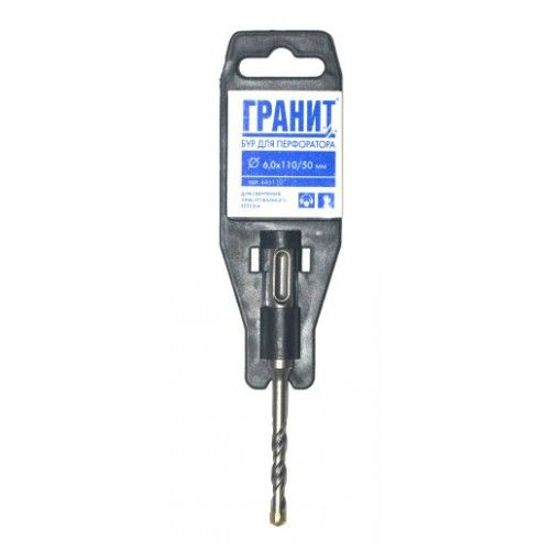 Бур по армир. бетону с крест. напайкой SDS-Plus ГРАНИТ 6х110/50 ...