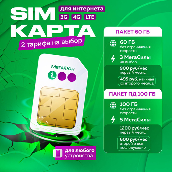 SIM-карта сим интернет (Вся Россия) - купить с доставкой по выгодным ...