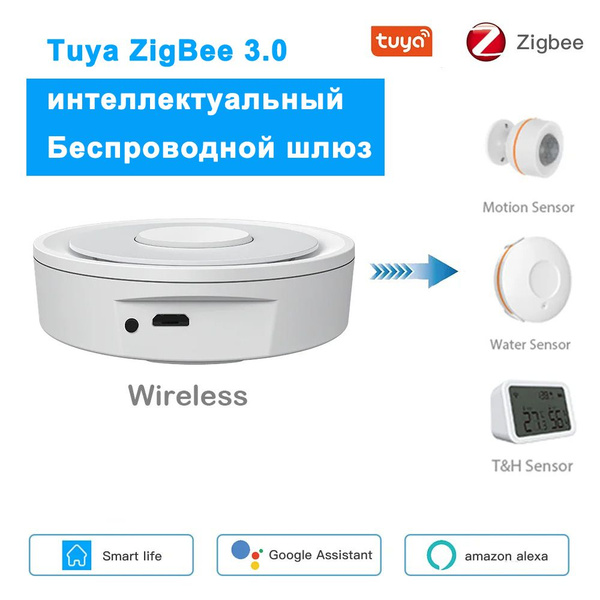 Tuya ZigBee 3.0 интеллектуальный Беспроводной шлюз Smart Gateway switch ...