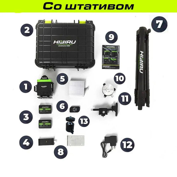 Купить Лазерный уровень HIBIRU Omnitronic 4360 4D со штативом ...
