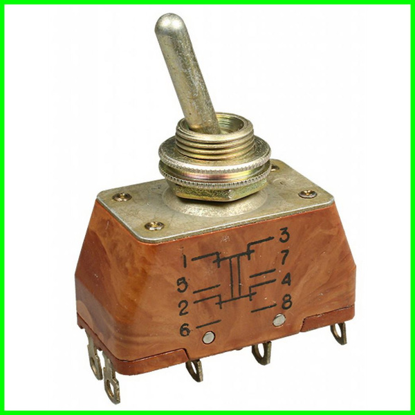 пеключатель ПТ2-40В тумблер ON- -ON 2 независимых группы контактов (в ...