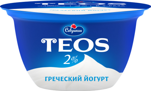 Йогурт греческий TEOS 2% без змж, 140г - купить с доставкой по выгодным ...