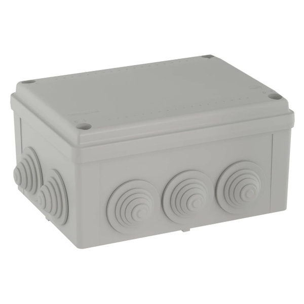 Коробка распределительная ОП 150х110х70мм IP55 10 кабельный ввод DKC ...