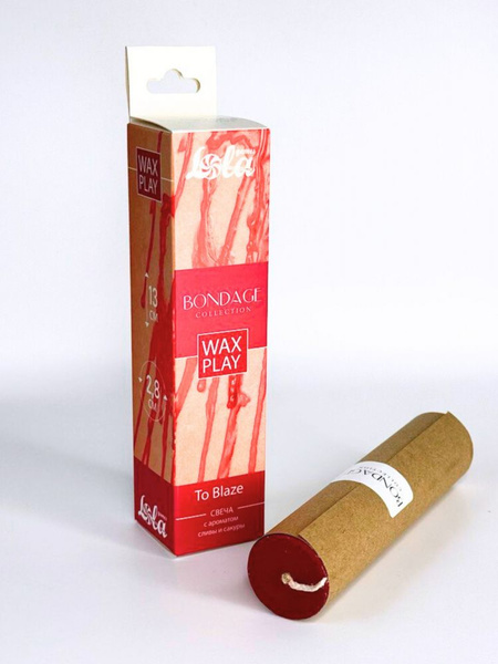 Свеча БДСМ низкотемпературная для Wax Play Bondage To Blaze с ароматом ...