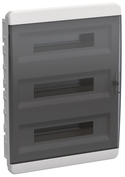TEKFOR щит навесной КМПн-54 IP65 черная прозрачная дверь IEK 54 модуля ...