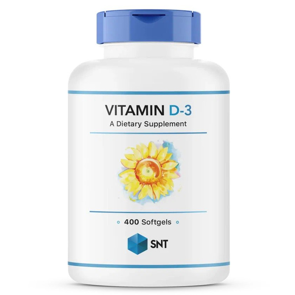 SNT Витамин Д3, Vitamin D3 5000 МЕ 400 капсул - купить с доставкой по ...