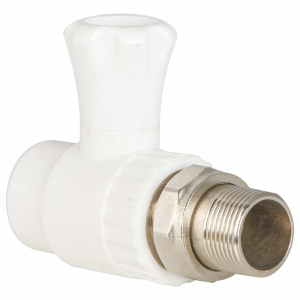 Кран для радиатора прямой 25х3/4", полипропилен - купить по низкой цене ...
