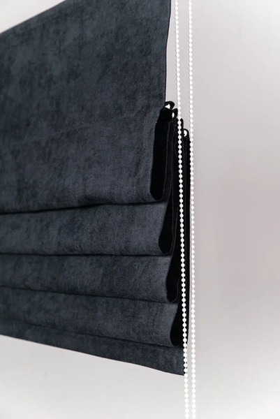 Римские шторы RHINO 06182 200х200см, черный, Ткань купить по низкой ...