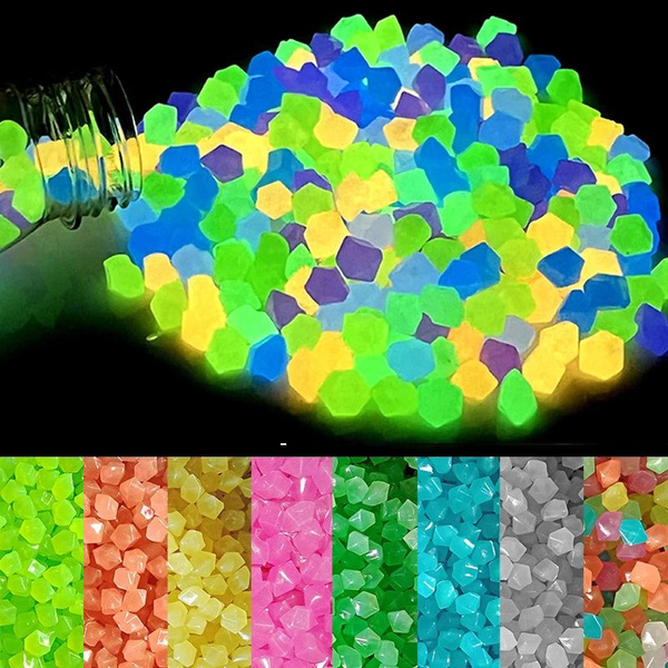 Светящиеся камни - декоративные кристаллы для аквариума,бассейн,цветов ...