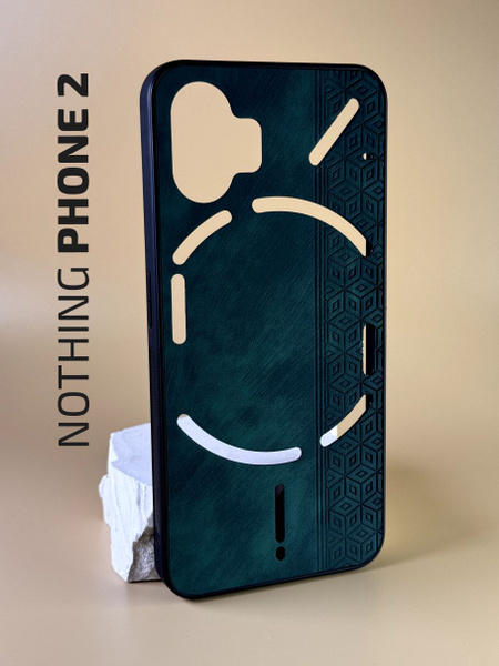 Чехол кожаный на Nothing Phone 2 / Чехол на Нотинг Фон 2 с защитой ...
