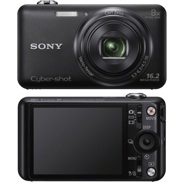 Компактный фотоаппарат Sony Cyber-shot DSC-WX80, черный - купить по ...