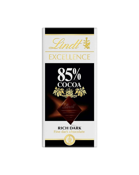 Горький шоколад Lindt Excellence 85% cocoa, 100 гр - купить с доставкой ...