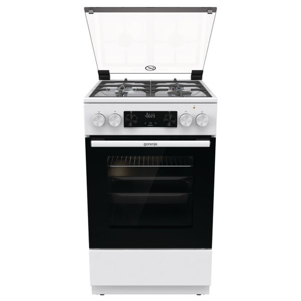 Плита Комбинированная Gorenje GK5C40WF белый (стеклянная крышка) реш ...