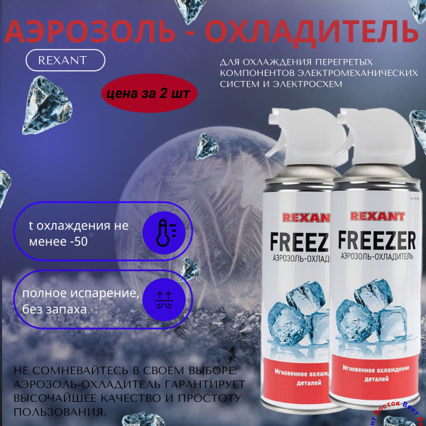 Охладитель аэрозоль 2шт - купить с доставкой по выгодным ценам в ...