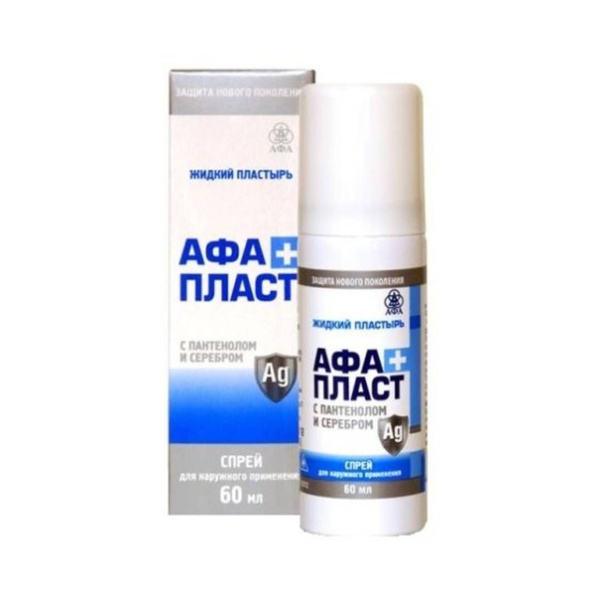 АфаПласт Плюс пластырь жидкий с пантенолом, спрей 60 мл купить на OZON ...