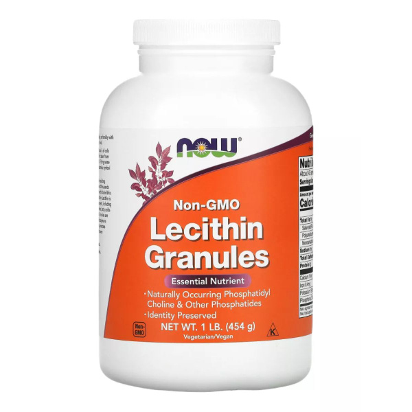 Лецитин соевый в гранулах Lecithin Granules Now Foods 454 г - купить с ...