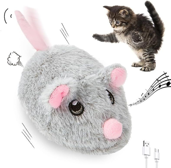 Игрушка для кошек интерактивная умная мышь - купить с доставкой по ...