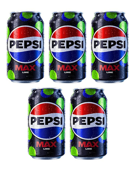 Газированный напиток Pepsi MAX Lime со вкусом лайма без сахара, 5 шт x ...