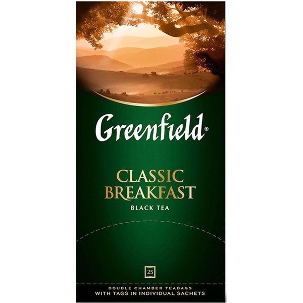 Greenfield Чай Classic Breakfast черный 25 пакетиков - купить с ...