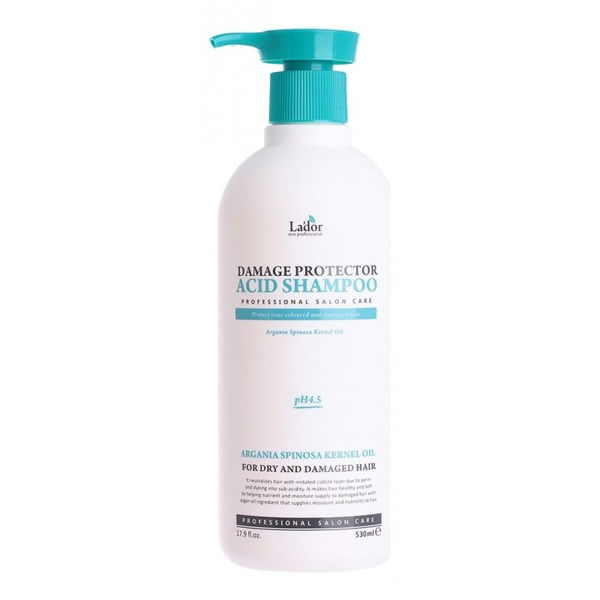Lador Damaged Protector Acid Shampoo бесщелочной шампунь с коллагеном и ...