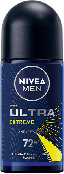 Дезодорант-антиперспирант ролик NIVEA MEN ULTRA EXTREME, 50мл купить на ...