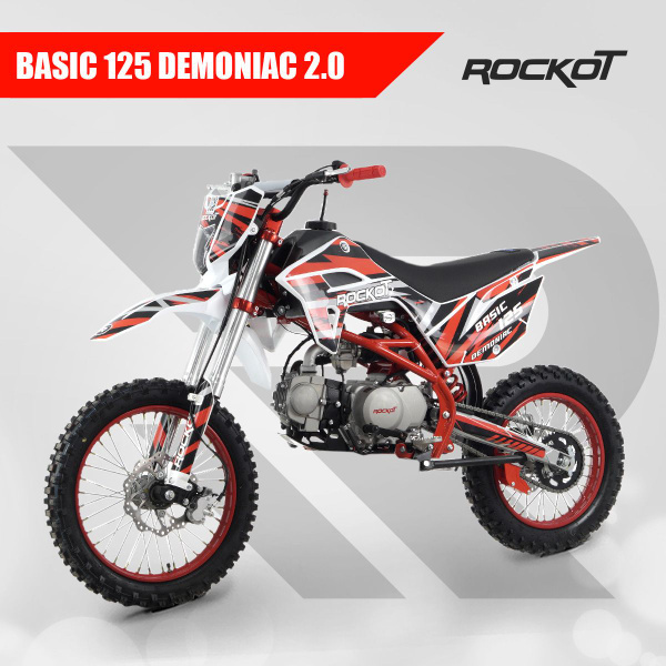 Питбайк ROCKOT BASIC 125 Demoniac 2.0 (механ. сцепл., 17/14) - купить с ...