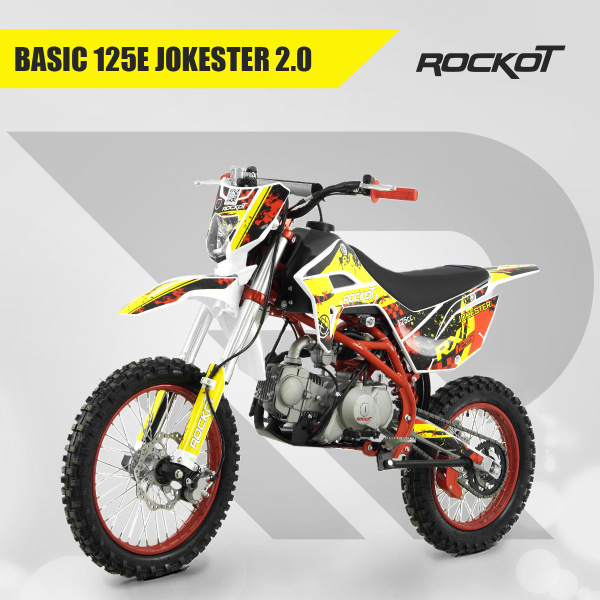 Питбайк ROCKOT BASIC 125E Jokester 2.0 (механ. сцепл., эл. стартер, 17/ ...