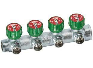 Коллектор регулирующий FAR Multifar 1" с 4 отводами 3/4" (FK 3824 134TP ...
