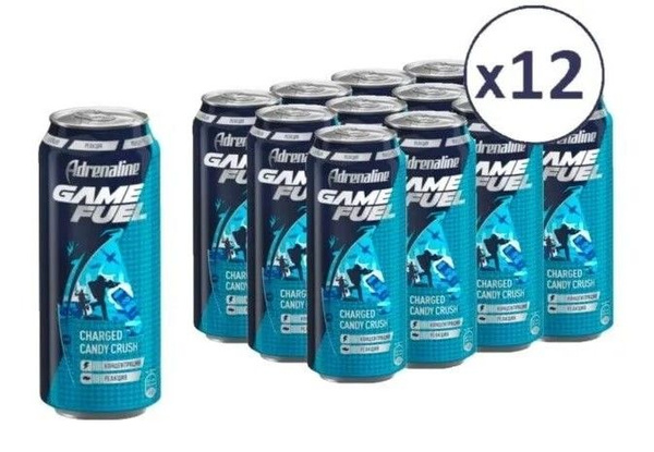 Напиток энергетический Adrenaline Rush Game Fuel, 449мл x 12 шт ...