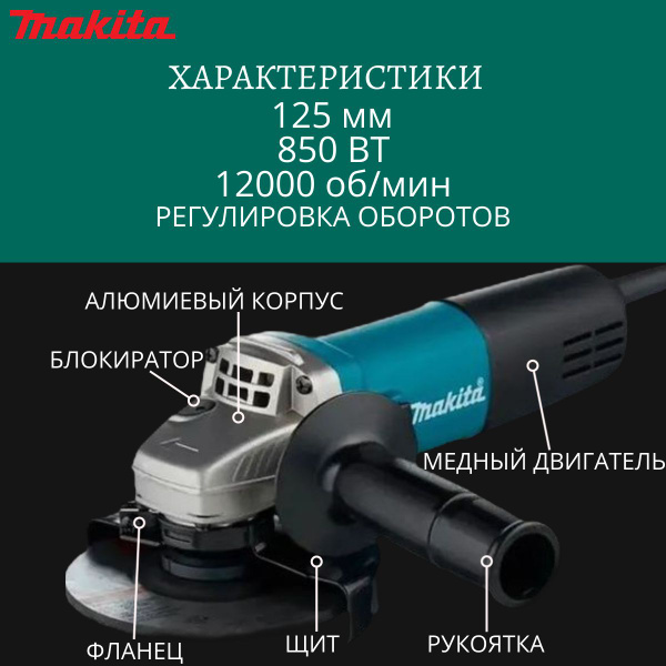 Болгарка (ушм) Макита 9558HN - купить с доставкой по выгодным ценам в ...