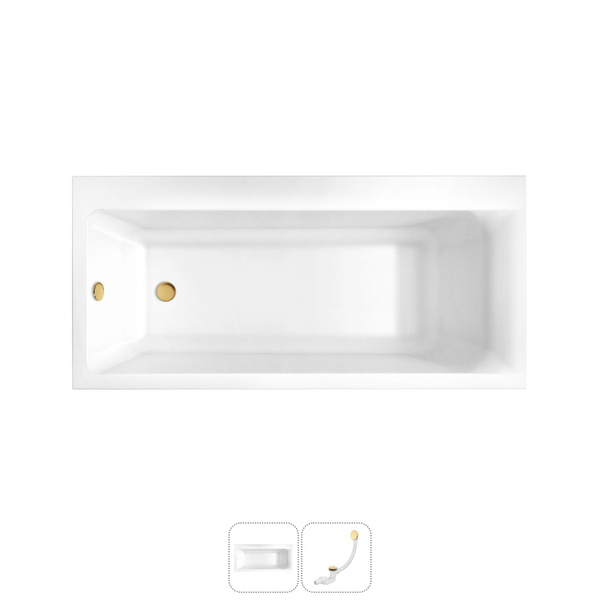 Акриловая ванна 170x80 Lavinia Boho Catani 202010872 в наборе 2 в 1 ...