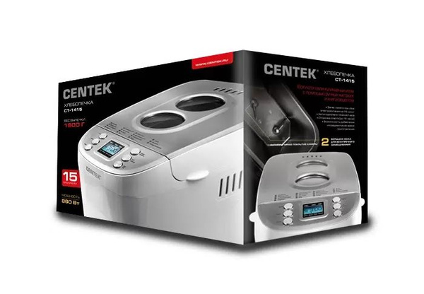 Centek Хлебопечка Centek CT-1415 White купить на OZON по низкой цене ...
