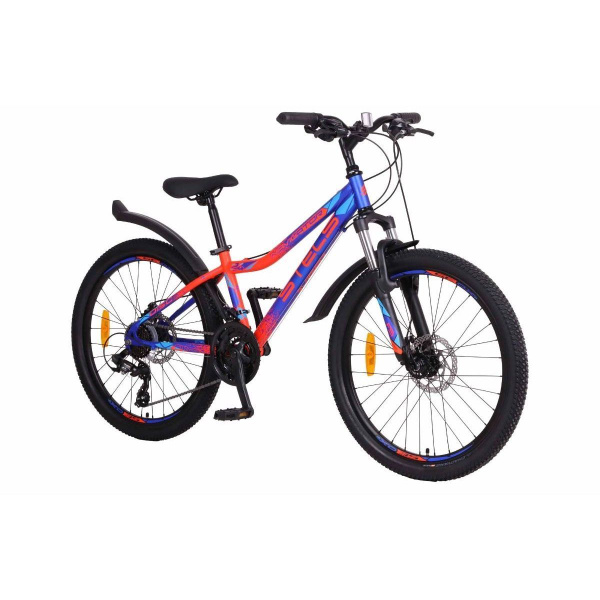 Велосипед Stels Navigator 24" 410 MD V010 Синий/Неоново-красный (м) (EP ...