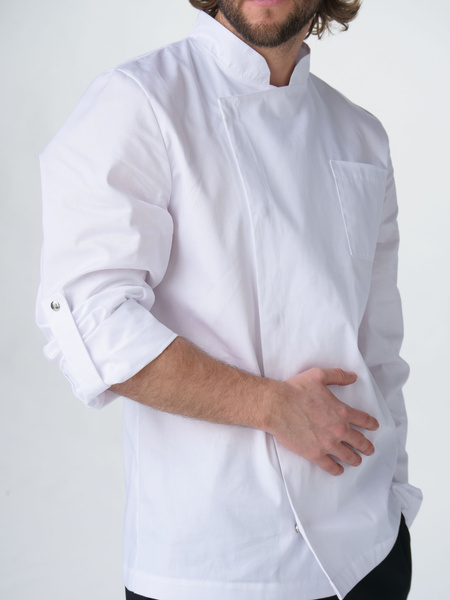 Китель повара белая рубашка для повара спецодежда купить на OZON по ...